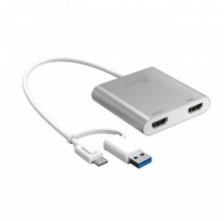 Разветвитель J5Create USB-C/A to 2xHDMI F dual display JCA365-N