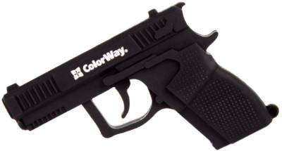Флешка ColorWay Pistol 64 GB 3.0 Black CW-USBPL64