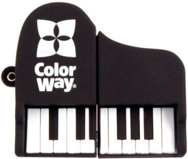 Флешка ColorWay Piano 64 GB 3.0 Black CW-USBPO64