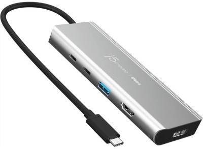 Разветвитель J5Create USB-C 7-in-1 USB 3.2 + USB-C PD + HDMI 4K + Displa JCD401-N