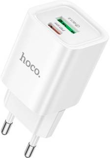 Зарядка HOCO C149A Charm 1xUSB-C PD30W + 1xUSB QC3.0 White 6942007630337