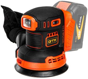 Болгарка GTM OSC18/125BL, 18МV, 125мм, 6000-12000об/хв  (без АК OSC18/125BL_BARE TOOL