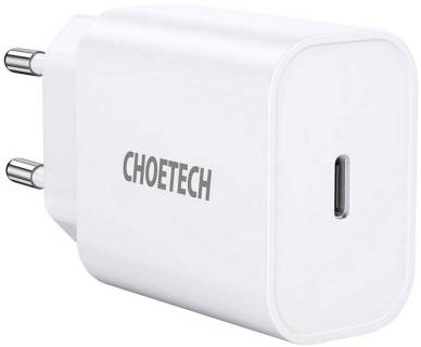 Зарядка Choetech USB-C PD20W white Q5004-V5