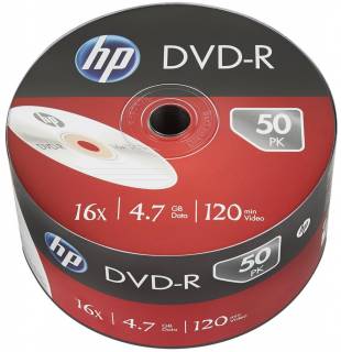 Диск HP DVD-R 4.7GB 16X 50шт 69303/DME00070-3