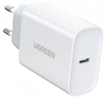 Зарядка Ugreen USB-C PD30W CD127 white 70161
