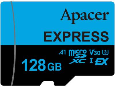 Флеш-карта Apacer 128GB microSDXC class 10 UHS-I U3 V30 A1 Express AP128GMCEXG3X17-RA