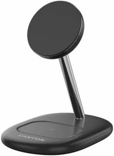 Зарядка Canyon wireless charger WCS-205 15W Qi2 2in1 Black CNS-WCS205B