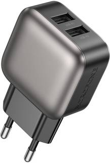 Зарядка BOROFONE 2xUSB BAS51A black 6941991116100