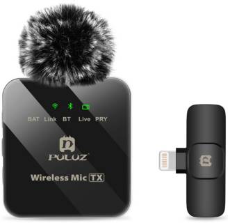 Микрофон Puluz для iPhone/iPad 8-контактний приймач Black PU645B