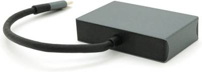 Разветвитель VOLTRONIC USB-C 2-in-1 HDMI + VGA 0.23m silver YT-HTC2in1