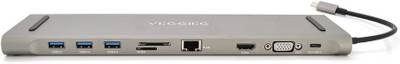 Разветвитель Veggieg USB-C 8-in-1 USB-C + 3xUSB 3.0 + HDMI + VGA + 3.5m TC10