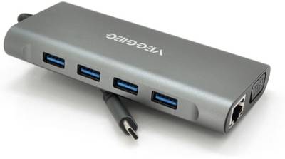 Разветвитель Veggieg USB-C 7-in-1 USB-C + 3xUSB 3.0 + HDMI + 3.5mm + SD TC11-S