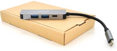 Разветвитель Veggieg USB-C 4-in-1 USB-C + 2xUSB 3.0 + HDMI 0.1m silver TC04