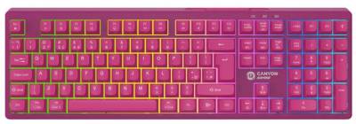 Клавиатура Canyon Fortnax Bluetooth/Wireless/ USB UA Pink CND-SKBW2
