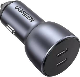 Зарядка Ugreen 2xUSB-С 40W Car Charger CD213 space gray 70594