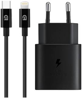 Зарядка Armorstandart AR-TA800 25W USB-C + cable USB-C to Lightning blac ARM77721
