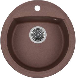 Мойка GRANADO RONDA marron з сифоном (470*490mm.) gr2206