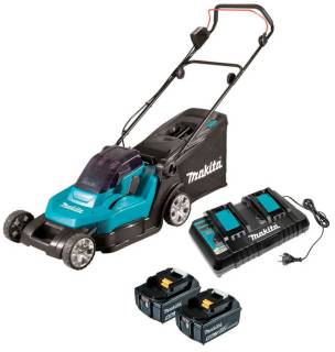 Газонокосилка MAKITA LXT, 18V+18V,,2x5Ah, DC18RD, 430мм DLM432PT2