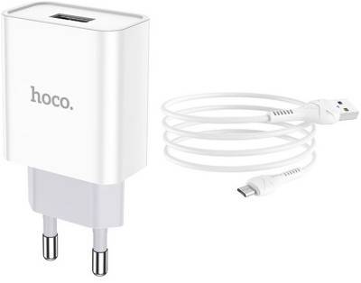 Зарядка HOCO C81A Asombroso USB + cable Micro 5P 10.5W White 6931474727954