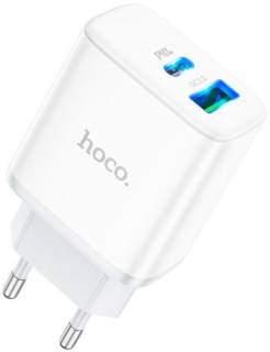 Зарядка HOCO C105A Stage 1xUSB-C PD20W + 1xUSB QC3.0 White 6931474782946