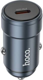 Зарядка HOCO Z57 USB-C PD30W car charger metal gray 6942007633048
