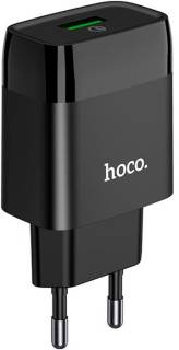 Зарядка HOCO C72Q Glorious USB QC3.0 18W Black 6931474732507