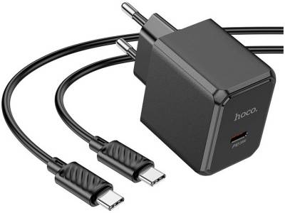 Зарядка HOCO CS13A Ocean USB-C PD20W + cable USB-C to USB-C Bla 6942007603843