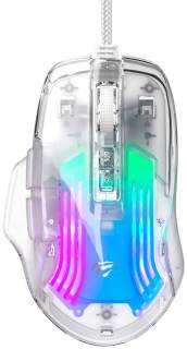 Мышка HAVIT HV-MS1011SE USB Transparent White 6950676293678