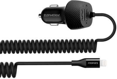 Зарядка Promate 17W USB + Lightning voltrip-i.black