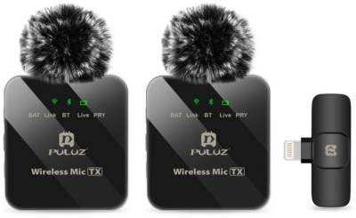 Микрофон Puluz для iPhone/iPad 8-контактний приймач і два мікрофо PU647B