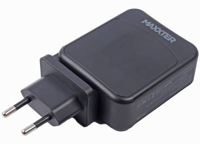 Зарядка Maxxter 1USB-A + 2USB-C (PD 65W+PD 18W + QC 3.0) WC-PD65W-01