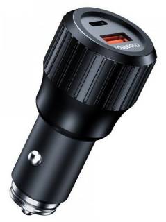 Зарядка Choetech car USB-A/USB-C 63W QC3.0/PD/PPS black TC0010-BK