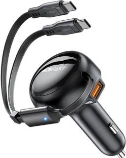 Зарядка ACEFAST 3xUSB 53W (2xUSB-C+USB-A) + cable USB-C 2in1 B13 6974316282921