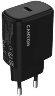 Зарядка Canyon OnCharge 250 25W 1xPD EU Black CNE-CHA250-11