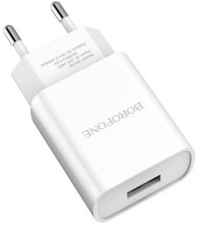 Зарядка BOROFONE BA20A Sharp USB 10.5W White 6931474700681