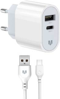 Зарядка Madeinfuture MFS12 12W 1xUSB-A + 1xUSB-C + cable USB-A to USB-C MIF82822