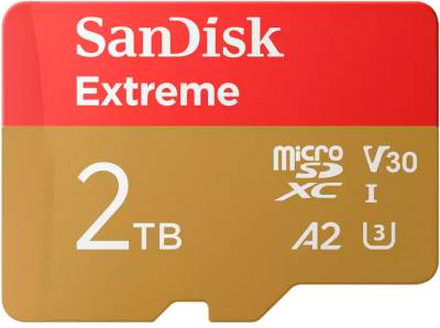 Флеш-карта SanDisk 2TB microSDXC class 10 UHS-I U3 V30 A2 Extreme SDSQXAV-2T00-GN6MA