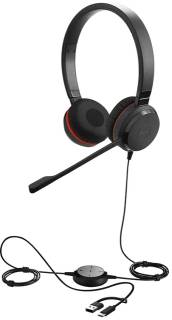 Наушники Jabra Evolve 30 II MS USB Type-C/Type-A Stereo Black 5399-823-369
