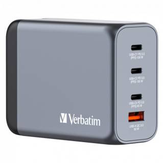 Зарядка Verbatim GaN 200 W 4 ports (2xUSB-C-100 W,USB-C-65 W /USB-A 32204