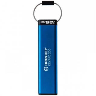 Флешка Kingston 128GB IronKey Keypad 200 Type-C Encrypted Blue USB IKKP200C/128GB