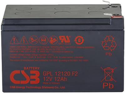 Аккумулятор CSB 12В 12 Ач GPL12120 F2