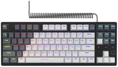 Клавиатура Lorgar Azar 514TKL RGB Mechanical  USB UA White/Grey LRG-GK514TKL-WH-UA