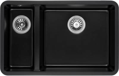 Мойка GRANADO Under top DOUBLE black shine gr3401