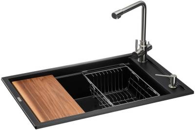 Мойка GRANADO Optimal Estella black (+ змішувач Badalona LUX ino ksg0201