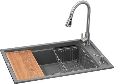 Мойка GRANADO Basic Estella grafito (+ змішувач Campo LUX inox + ksg0109