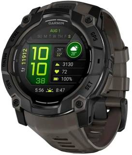 Часы Garmin Instinct 3, 50mm, AMOLED, Black Bezel with Charcoa 010-03020-00