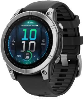 Часы Garmin fenix E, 47mm, Stainless Steel/Black, GPS 010-03025-00