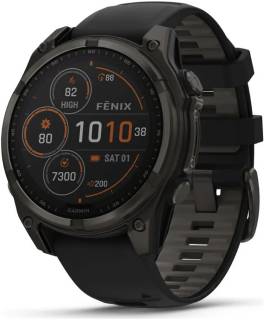 Часы Garmin fenix 8 51mm,Saph Solar,CrbnGry Ti/Blk,Blk/PblGryB 010-02907-11