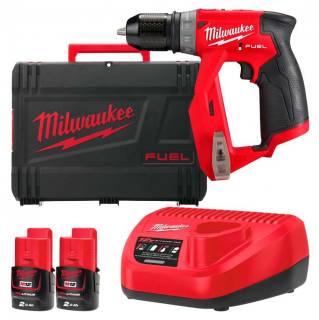 Шуруповерт Milwaukee M12 FDDXKIT-202X, 34 Нм, 2x2Аг, 4 насадки, кейс 4933464979