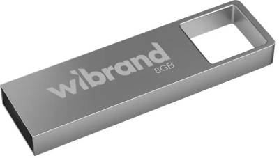 Флешка Wibrand 8GB Shark Silver USB 2.0 WI2.0/SH8U4S